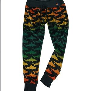 Aviator Nation Velour Shark Joggers